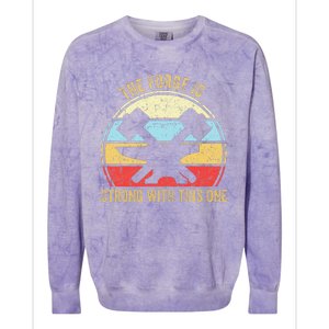 The Forge Is Strong With This One Funny Blacksmith Colorblast Crewneck Sweatshirt