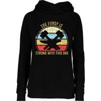 The Forge Is Strong With This One Funny Blacksmith Womens Funnel Neck Pullover Hood