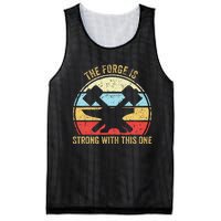 The Forge Is Strong With This One Funny Blacksmith Mesh Reversible Basketball Jersey Tank