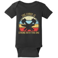 The Forge Is Strong With This One Funny Blacksmith Baby Bodysuit