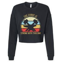 The Forge Is Strong With This One Funny Blacksmith Cropped Pullover Crew