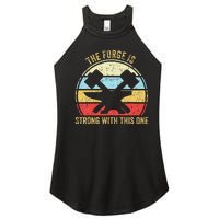 The Forge Is Strong With This One Funny Blacksmith Women's Perfect Tri Rocker Tank