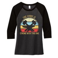 The Forge Is Strong With This One Funny Blacksmith Women's Tri-Blend 3/4-Sleeve Raglan Shirt