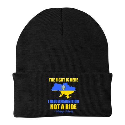 The Fight Is Here I Need Ammunition, Not A Ride Support Ukraine Beanie