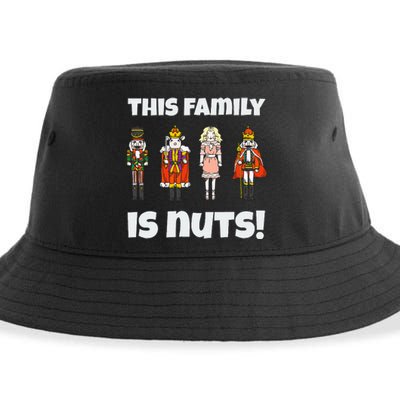 This Family Is Nuts Nutcracker Squad Matching Xmas Sustainable Bucket Hat