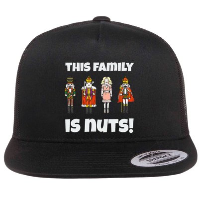 This Family Is Nuts Nutcracker Squad Matching Xmas Flat Bill Trucker Hat