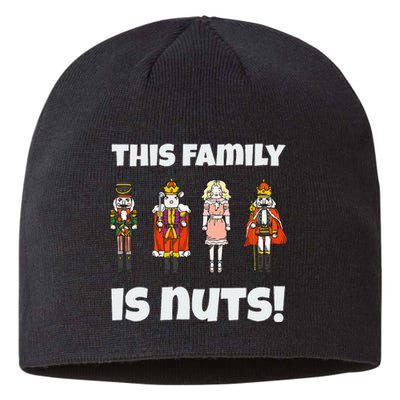 This Family Is Nuts Nutcracker Squad Matching Xmas Sustainable Beanie