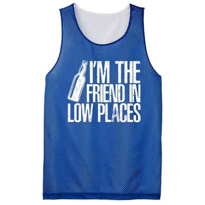 The Friend In Low Places Funny Country Quotes Gift Mesh Reversible Basketball Jersey Tank