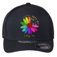 They Fight I Fight Oncology Team Sunflower Flexfit Unipanel Trucker Cap