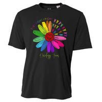 They Fight I Fight Oncology Team Sunflower Cooling Performance Crew T-Shirt