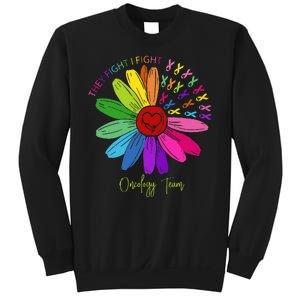 They Fight I Fight Oncology Team Sunflower Sweatshirt