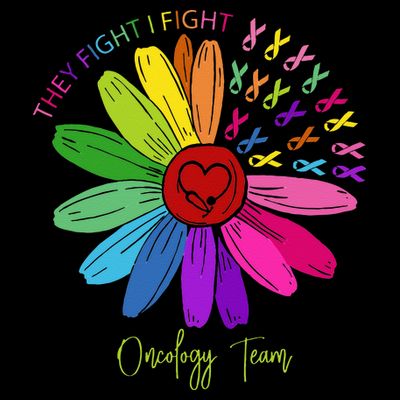 They Fight I Fight Oncology Team Sunflower T-Shirt