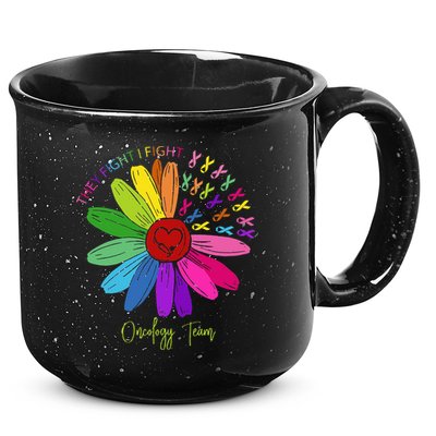 They Fight I Fight Oncology Team Sunflower 15oz Campfire Ceramic Mug