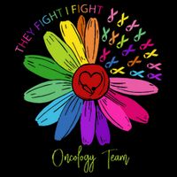 They Fight I Fight Oncology Team Sunflower Flatbill Hat