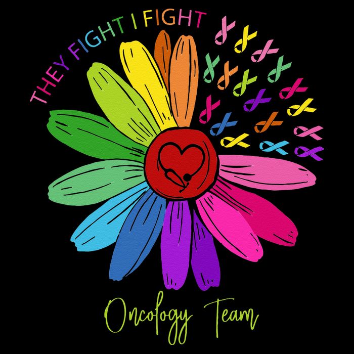 They Fight I Fight Oncology Team Sunflower Flatbill Hat
