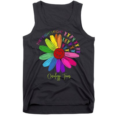 They Fight I Fight Oncology Team Sunflower Tank Top