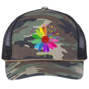 They Fight I Fight Oncology Team Sunflower Retro Rope Trucker Hat Cap