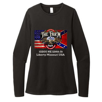 The Farm I Love Goats & Chickens Womens CVC Long Sleeve Shirt