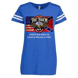 The Farm I Love Goats & Chickens Enza Ladies Jersey Football T-Shirt