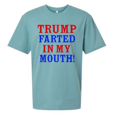 Trump Farted In My Mouth Sueded Cloud Jersey T-Shirt