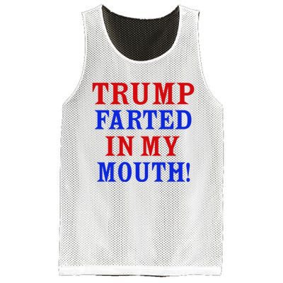 Trump Farted In My Mouth Mesh Reversible Basketball Jersey Tank