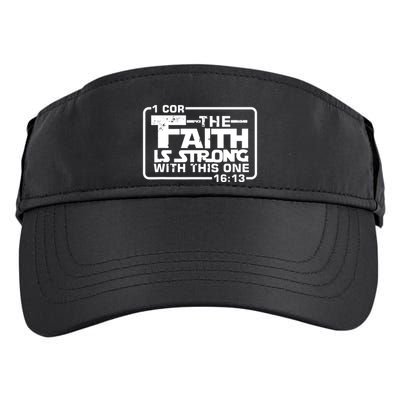 The Faith Is Strong With This One Christian Adult Drive Performance Visor