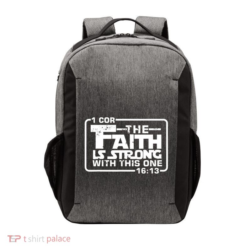 The Faith Is Strong With This One Christian Vector Backpack