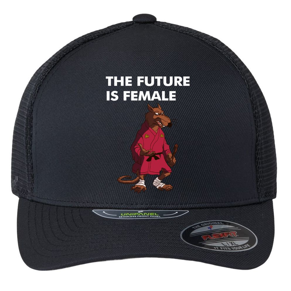 The Future Is Female Splinter Flexfit Unipanel Trucker Cap