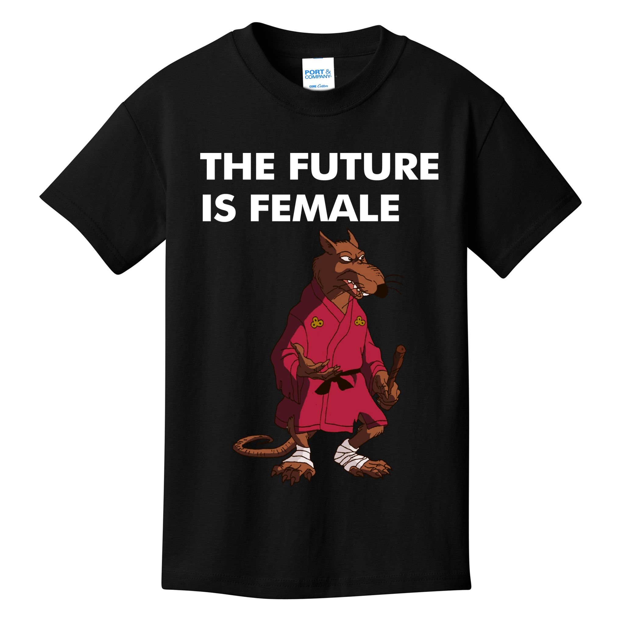 The Future Is Female Splinter Kids T-Shirt