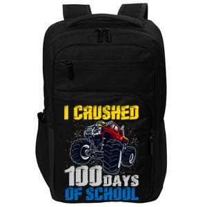 Truck Funny I Crushed 100 Days Of School Funny Gift Impact Tech Backpack