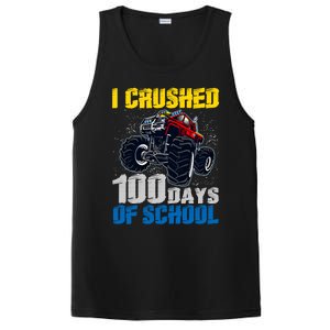 Truck Funny I Crushed 100 Days Of School Funny Gift PosiCharge Competitor Tank