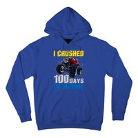 Truck Funny I Crushed 100 Days Of School Funny Gift Hoodie