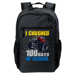 Truck Funny I Crushed 100 Days Of School Funny Gift Daily Commute Backpack