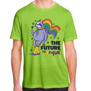 The Future Is Equal Sloth Pride Adult ChromaSoft Performance T-Shirt