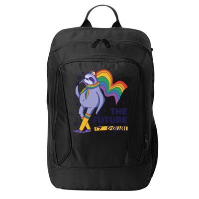 The Future Is Equal Sloth Pride City Backpack