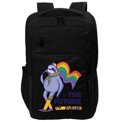 The Future Is Equal Sloth Pride Impact Tech Backpack