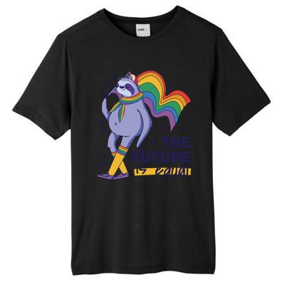 The Future Is Equal Sloth Pride Tall Fusion ChromaSoft Performance T-Shirt