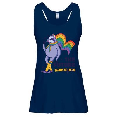 The Future Is Equal Sloth Pride Ladies Essential Flowy Tank