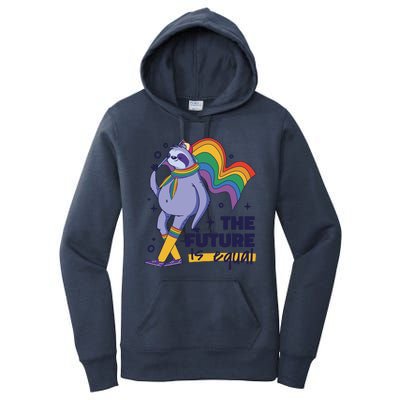 The Future Is Equal Sloth Pride Women's Pullover Hoodie