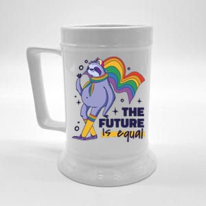 The Future Is Equal Sloth Pride Beer Stein