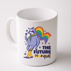 The Future Is Equal Sloth Pride Coffee Mug