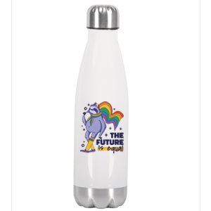 The Future Is Equal Sloth Pride Stainless Steel Insulated Water Bottle