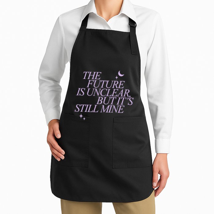 The Future Is Unclear But Its Still Mine Cute Full-Length Apron With Pockets