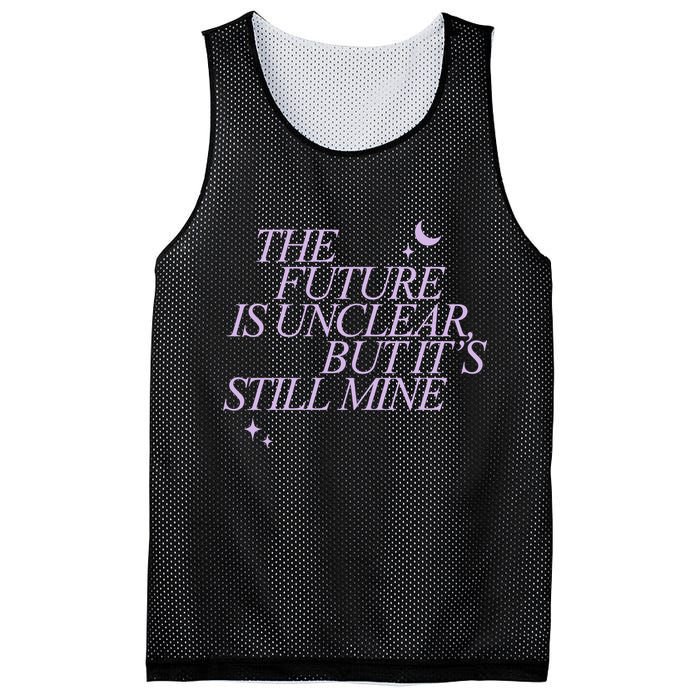 The Future Is Unclear But Its Still Mine Cute Mesh Reversible Basketball Jersey Tank