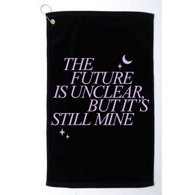 The Future Is Unclear But Its Still Mine Cute Golf Towel