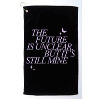 The Future Is Unclear But Its Still Mine Cute Golf Towel