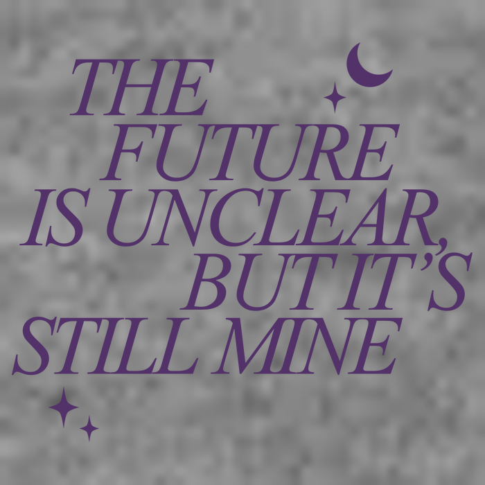 The Future Is Unclear But Its Still Mine Cute 7-Panel Snapback Hat
