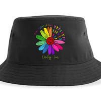 They Fight I Fight Oncology Team Sunflower Oncology Nurse Sustainable Bucket Hat