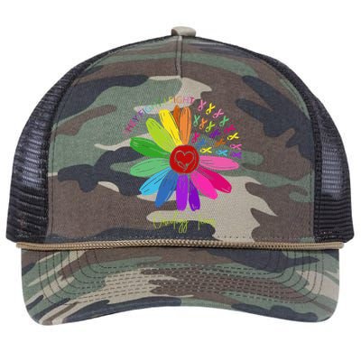 They Fight I Fight Oncology Team Sunflower Oncology Nurse Retro Rope Trucker Hat Cap