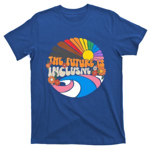 The Future Is Inclusive Lgbt Flag Groovy Rights Pride Great Gift T-Shirt